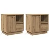 Šalia lovos spintelė 2 pcs Amatininkų ąžuolas 50 x 34,5 x 50 cm