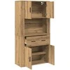 Highboardas artisano ąžuolo 80 x 33 x 150 cm Apdirbta mediena