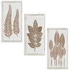 Meno dekoras 3 pcs Ruda ir balta 40 x 40 x 1,5 cm