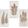 Meno dekoras 3 pcs Ruda ir balta 40 x 40 x 1,5 cm