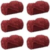 Mesti antklodės 6 pcs Bordo raudona 150 x 130 cm Flysas