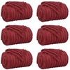 Mesti antklodės 6 pcs Bordo raudona 150 x 130 cm Flysas
