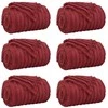 Mesti antklodės 6 pcs Bordo raudona 200 x 150 cm Flysas
