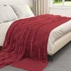Mesti antklodės 6 pcs Bordo raudona 240 x 220 cm Flysas