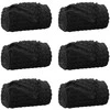Mesti antklodės 6 pcs Juoda 150 x 130 cm Flysas