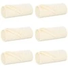 Mesti antklodės 6 pcs Kreminė 170 x 130 cm Flysas