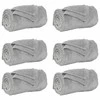 Mesti antklodės 6 pcs Pilka 130 x 150 cm Flysas