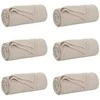 Mesti antklodės 6 pcs Smėlio 170 x 130 cm Flysas