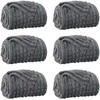 Mesti antklodės 6 pcs Tamsiai pilka 200 x 150 cm Flysas