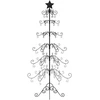 Metalinė Kalėdų eglutė, juodos spalvos, 180 cm