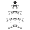Metalinė Kalėdų eglutė, juodos spalvos, 90 cm