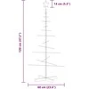 Metalinė Kalėdų eglutė su mediniu pagrindu, juoda, 120 cm