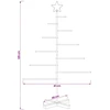 Metalinė Kalėdų eglutė su stovu KUOPIO 125 cm Plienas Balta