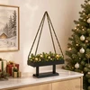 Metalinė Kalėdų eglutė su stovu KUOPIO 60 cm Plienas Juoda