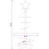 Metalinė Kalėdų eglutė su stovu KUOPIO 60 cm Plienas Balta