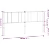 Metalinis galvūgalis, baltos spalvos, 193cm