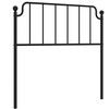Metalinis galvūgalis, juodos spalvos, 100cm