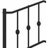 Metalinis galvūgalis, juodos spalvos, 100cm