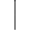 Metalinis galvūgalis, juodos spalvos, 120cm