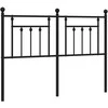 Lova Metalinis pakaitinis galvūgalis, juodos spalvos, 140cm