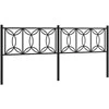 Metalinis pakaitinis galvūgalis, juodos spalvos, 200cm