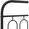 Metalinis pakaitinis galvūgalis, juodos spalvos, 80cm