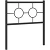 Metalinis pakaitinis galvūgalis, juodos spalvos, 80cm