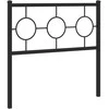Metalinis galvūgalis, juodos spalvos, 90cm
