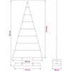 Metalinis Kalėdų medis Auksinė 125 cm