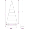 Metalinis Kalėdų medis KUOPIO 125 cm Plienas Balta