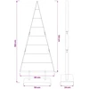 Metalinis Kalėdų medis KUOPIO 150 cm Plienas Balta