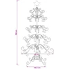 Metalinis Kalėdų medis KUOPIO 150 cm plienas Baltas