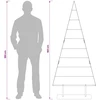 Metalinis Kalėdų medis KUOPIO 180 cm Plienas Auksinė