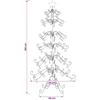 Metalinis Kalėdų medis KUOPIO 180 cm Plienas Balta