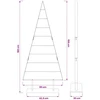 Metalinis Kalėdų medis KUOPIO 180 cm Plienas Auksinė