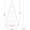 Metalinis Kalėdų medis KUOPIO 210 cm Plienas Balta