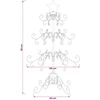 Metalinis Kalėdų medis KUOPIO 90 cm Plienas Balta
