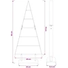 Metalinis Kalėdų medis KUOPIO 90 cm Plienas Balta