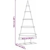 Metalinis Kalėdų medis s stovu Auksinė 125 cm
