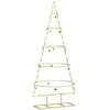 Metalinis Kalėdų medis s stovu Auksinė 125 cm