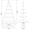 Metalinis Kalėdų medis s stovu Auksinė 148 cm