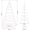 Metalinis Kalėdų medis s stovu Auksinė 209 cm