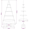 Metalinis Kalėdų medis s stovu Auksinė 90 cm