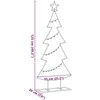 Metalinis Kalėdų medis s stovu Juoda 125 cm Plienas