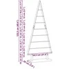 Metalinis Kalėdų medis Juoda 125,5 cm Plienas