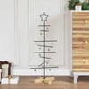 Metalinis Kalėdų medis s stovu Juoda 89 cm