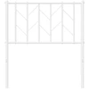 Metalinis keičiamas galvūgalis, baltos spalvos, 75 cm