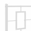 Metalinis keičiamas galvūgalis, baltos spalvos, 75 cm