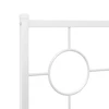 Metalinis keičiamas galvūgalis, baltos spalvos, 75 cm