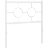 Metalinis keičiamas galvūgalis, baltos spalvos, 75 cm